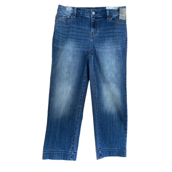 Chico's Denim - Chico's Platinum Straight Crop Jeans in Blue